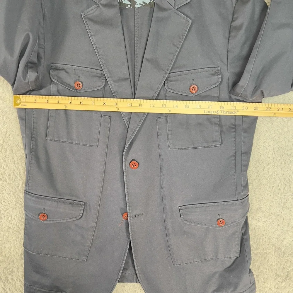 Hugo Boss Boss Orange Sport Coat Men 40 Black Utility Patch Pocket Jacket Blazer